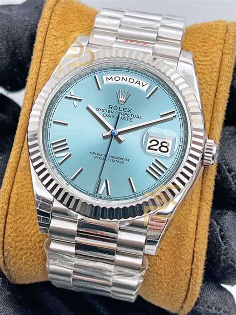 rolex day date blue oyster|rolex day date price list.